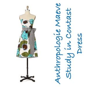 Anthropologie Maeve Study in Contrast Dress